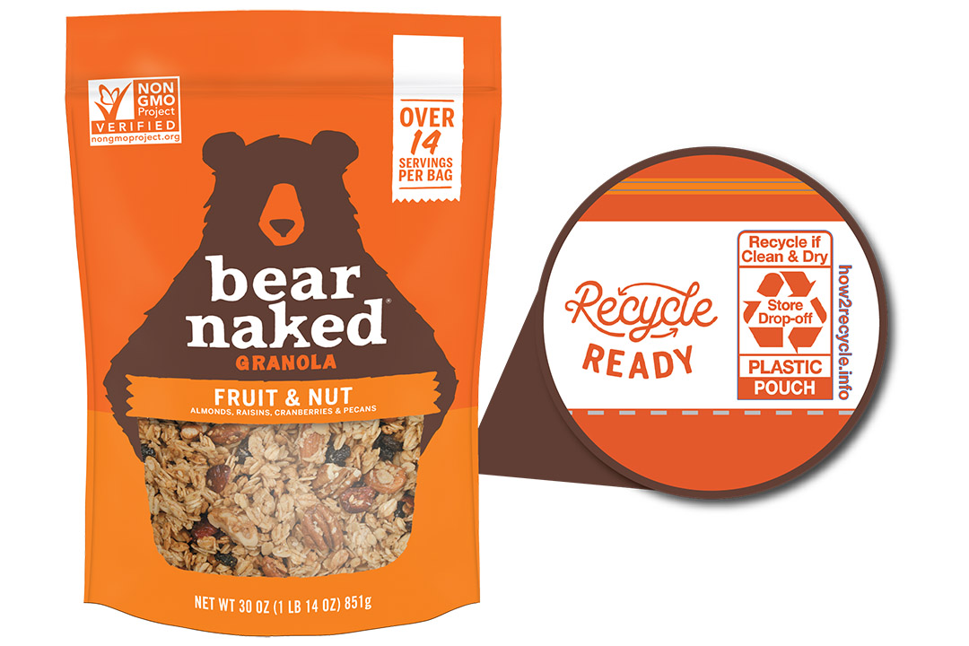 Brand owner adopts recyclable PE pouch for granola