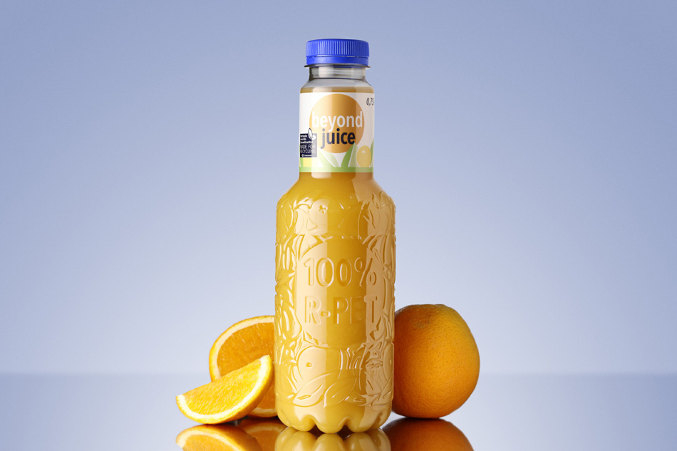 Company unveils RPET bottle with recycling-friendly barrier coating