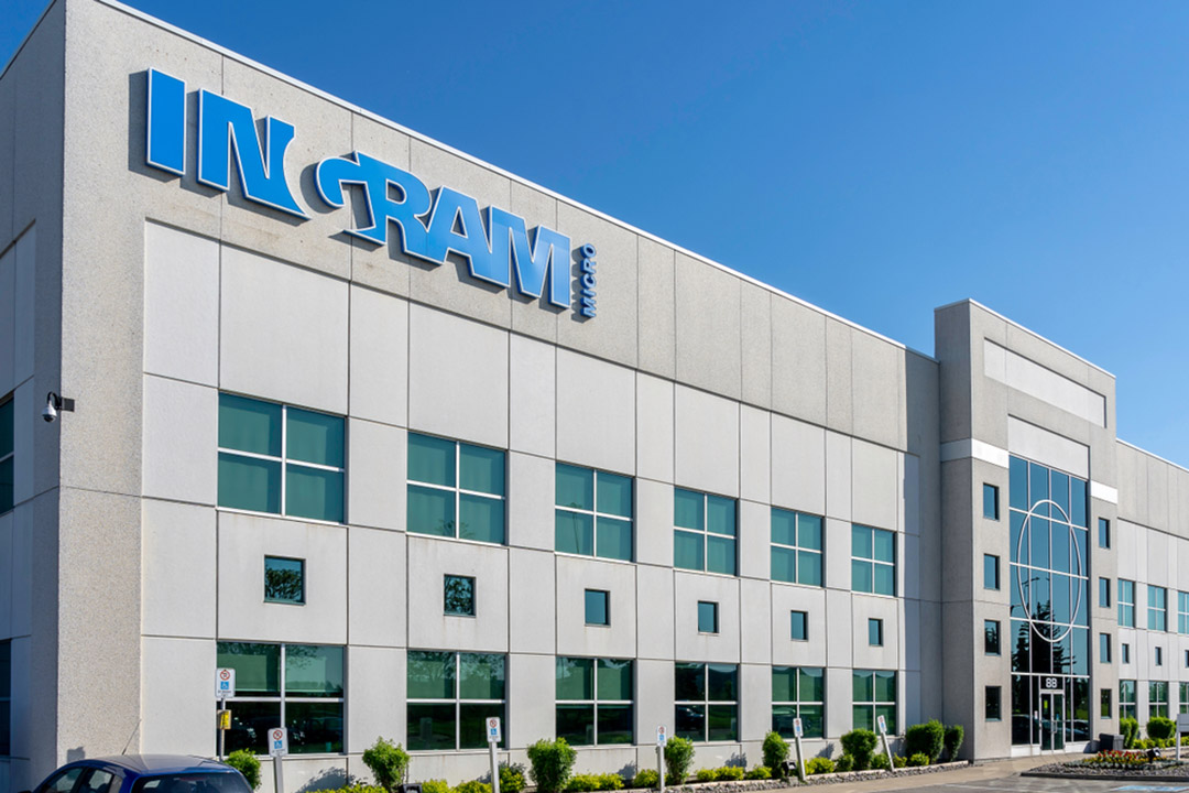 Exterior of Ingram Micro building.