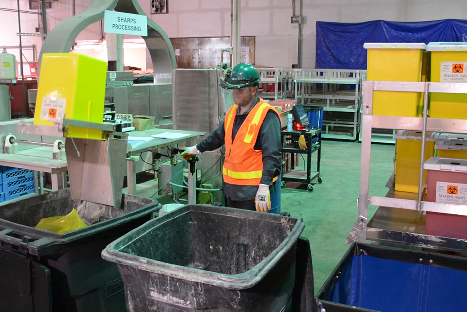 Recycling biopharma plastics into lumber products