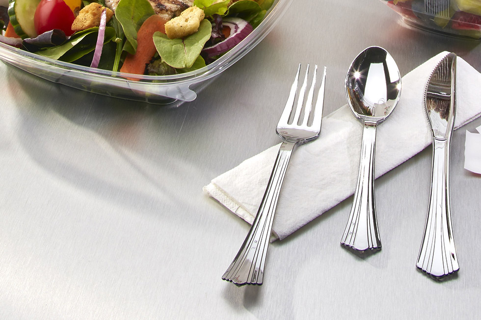 Novolex brand begins using recycled PS in cutlery