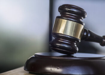 Closeup of a court gavel.