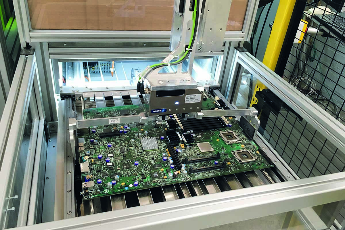 Process employs lasers to separate e-scrap materials