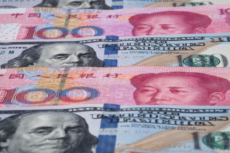 Currency from U.S. and China.