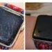 Apple watch with scratches and with scratches removed by Red Wolf Technology's polisher.