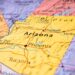 Arizona on a map of the U.S.