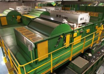 View of equipment inside the MRF.