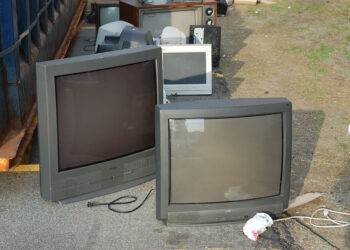 CRTs collected for recycling