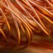 Close up of copper wire scrap.