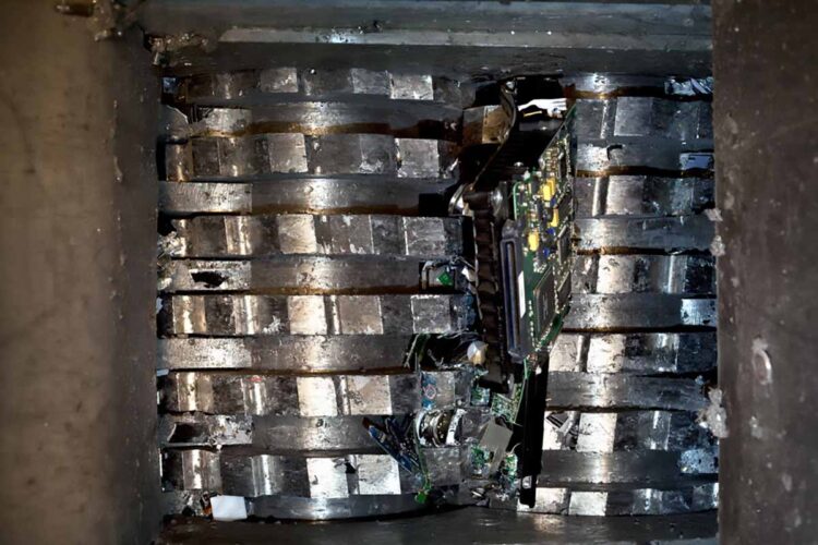 Hard drive shredding