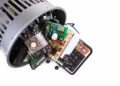 E-scrap in a waste basket.