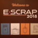Sign welcomes attendees to the E-Scrap Conference.