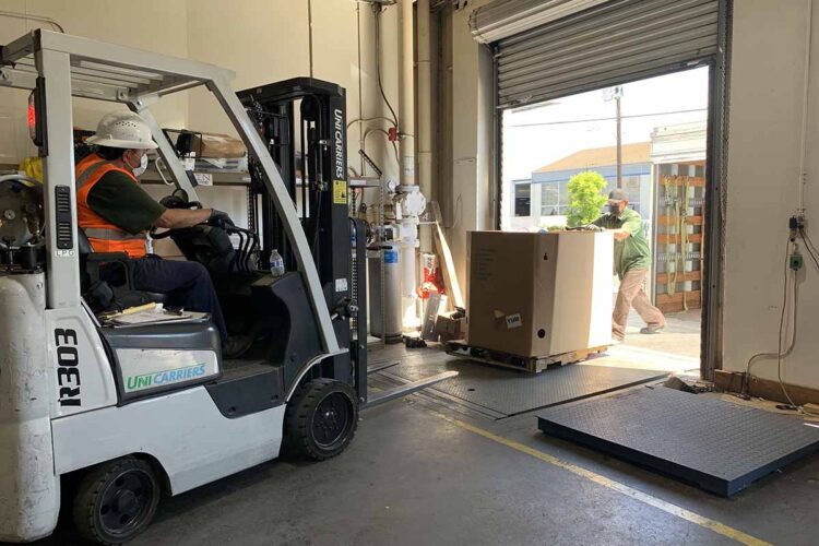 Loading activity at Homeboy.