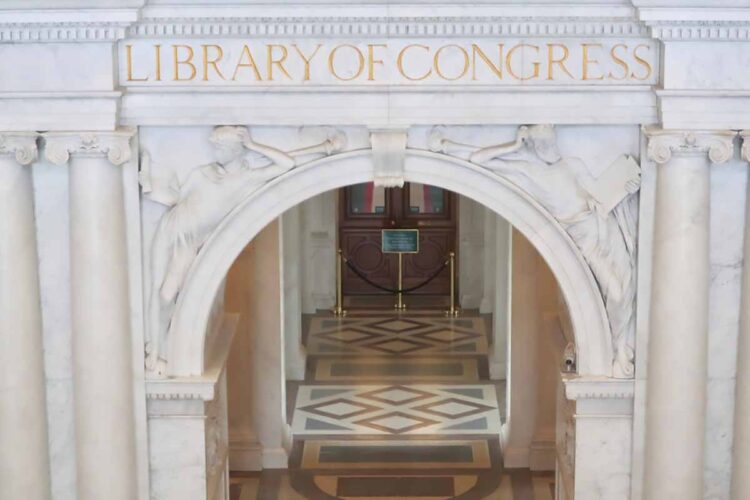 Inside the Library of Congress in Washington, D.C.