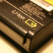 Close-up of a Li-ion battery.