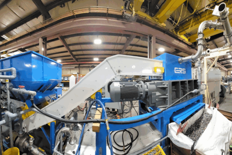 Company debuts battery-containing device shredder