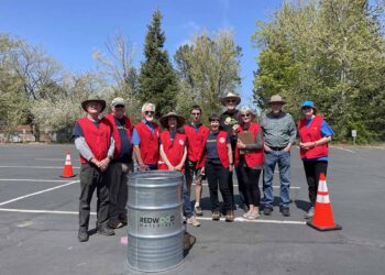 Redwood-Rotary collection event.