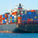 Cargo ship on the water.
