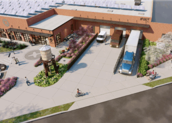 Device repair firm extends repair ethos to old warehouse