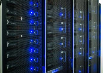 Data center scene.