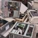 Various e-scrap gathered for recycling.