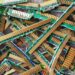 Scrap PCB materials for recycling.