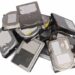 Hard drives collected for recycling.