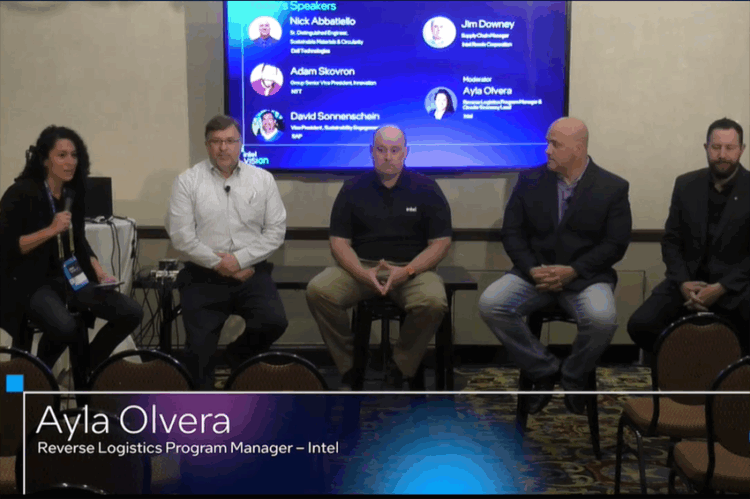 Screenshot of Intel Vision session.