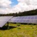 Solar array in field.