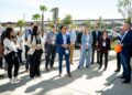 Richard Coupland, SVP of Strategy and Growth for CP Group, addresses the tour group.