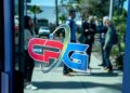 CP Group logo on door