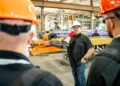 Mike Whitney describes some of the facility's production lines.