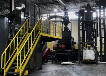 Float-sink technology at the Quantum Lifecycle Partners facility in Toronto, Canada enables the processing of e-plastics.