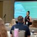 Penn State professor Maryam Shahri speaks at the PROP conference in Lancaster, Pennsylvania July 23, 2026.